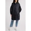 Ilse Jacobsen Shimmer Hooded Jacket In Dark Indigo