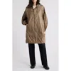 Ilse Jacobsen Shimmer Hooded Jacket In Greige Gold