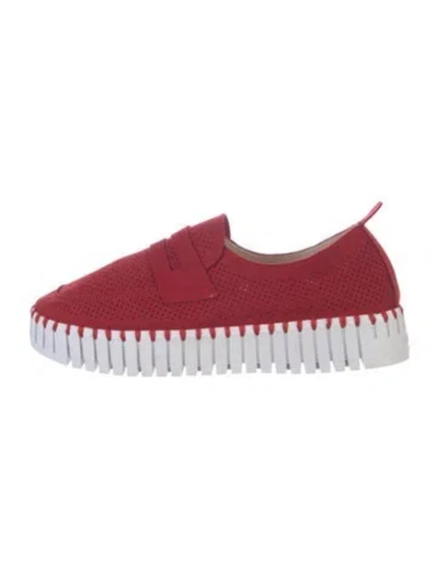 Pre-owned Ilse Jacobsen Suede Loafer Sneakers In Multi