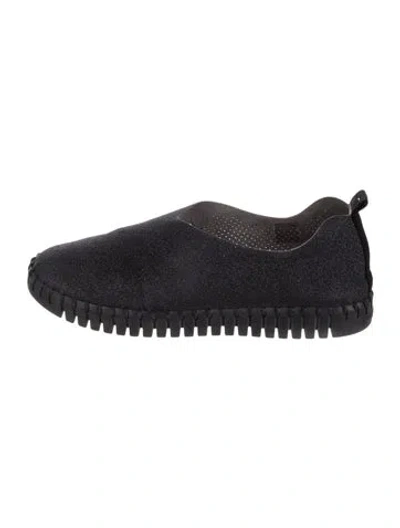 Pre-owned Ilse Jacobsen Suede Oxfords In Black