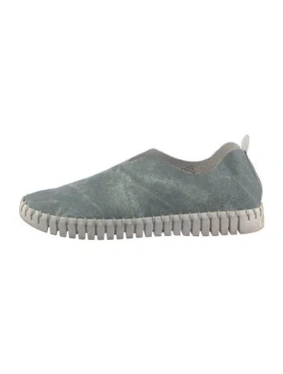 Pre-owned Ilse Jacobsen Suede Sneakers In Blue