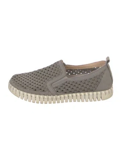 Pre-owned Ilse Jacobsen Suede Sneakers In Gray