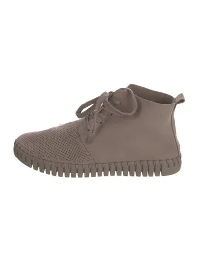 Pre-owned Ilse Jacobsen Suede Sneakers In Gray