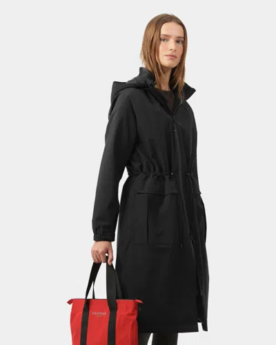 Ilse Jacobsen Thermal Womens Long Parka Raincoat In Black