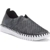 Ilse Jacobsen Tulip 139 Perforated Slip-on Sneaker In Black