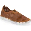 Ilse Jacobsen Tulip 139 Perforated Slip-on Sneaker In Cashew