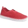 Ilse Jacobsen Tulip 139 Perforated Slip-on Sneaker In Red