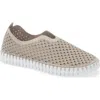 Ilse Jacobsen Tulip Perforated Slip-on Sneaker In Brown