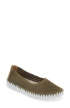 Ilse Jacobsen Tulip Slip-on Sneaker In Deep Olive