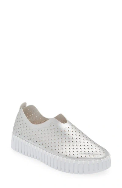 Ilse Jacobsen Tulip Sneaker In Silver