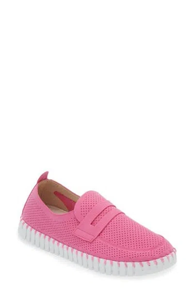 Ilse Jacobsen Tulipu Penny Loafer In Rose Violet