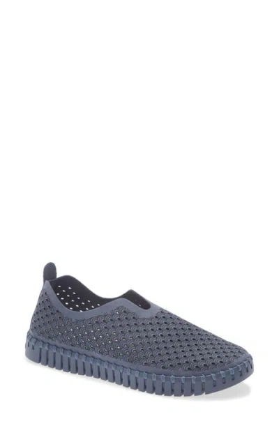 Ilse Jacobsen Tulipu Perforated Slip-on Sneaker In Blue