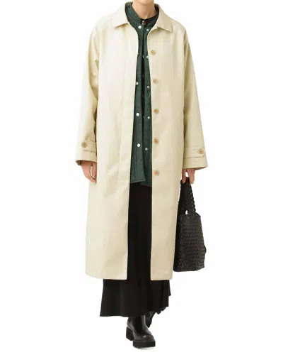 Ilse Jacobsen Urban 01 Cotton Raincoat In Bleached Sand In Multi