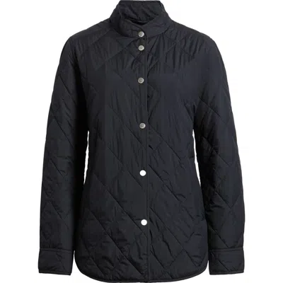 Ilse Jacobsen Water Repellent Quilted Jacket In Black