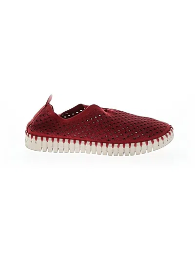 Pre-owned Ilse Jacobsen Water Shoes In Burgundy