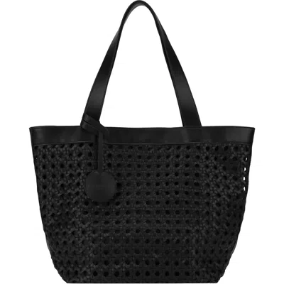 Ilse Jacobsen Women's Braid 02 Black Synthetic Shoulder Bag