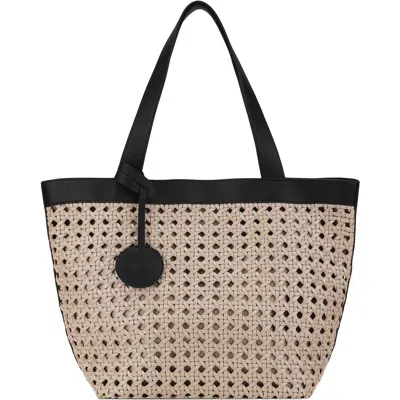 Ilse Jacobsen Women's Braid 02 Synthetic Shoulder Bag In Sandpile/black In Multi