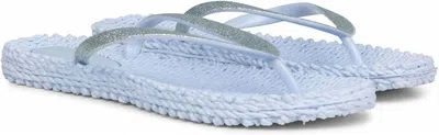 Ilse Jacobsen Women's Cheerful Flip Flops In Bluebell In Silver