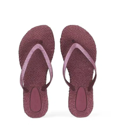 Ilse Jacobsen Women's Cheerful Glitter Flip Flops In Magenta In Pink