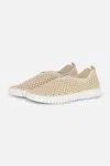 Ilse Jacobsen Tulip 139 Perforated Slip-on Sneaker In Sand