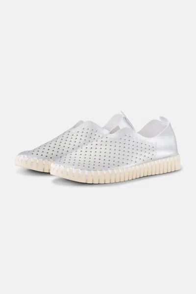 Ilse Jacobsen Women's Metallic Tulip Slip-on In Silver