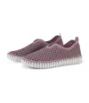 Ilse Jacobsen Women's Perforated Tennis Shoes In Mauve Shadows In Multi