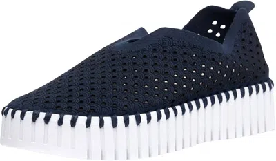 Ilse Jacobsen Women's Platform Tulip Slip-on In Dark Indigo