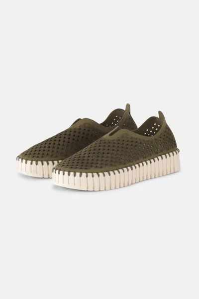 Ilse Jacobsen Women's Platform Tulip Slip-on In Deep Olive