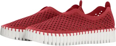 Ilse Jacobsen Women's Platform Tulip Slip-on In Deep Red
