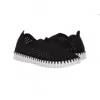 Ilse Jacobsen Tulip 139 Perforated Slip-on Sneaker In Black