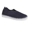 Ilse Jacobsen Tulip 139 Perforated Slip-on Sneaker In Blue