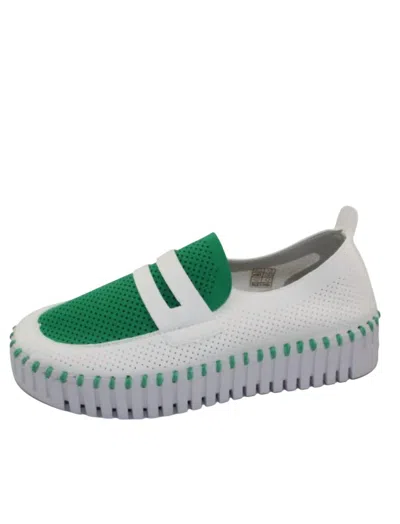 Ilse Jacobsen Women's Tulip 3870bc Loafer Platform In Green
