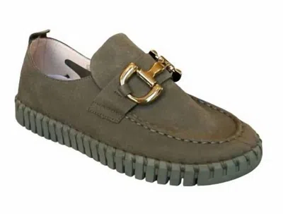 Ilse Jacobsen Women's Tulip 3874 Bit Loafer In Olive In Green