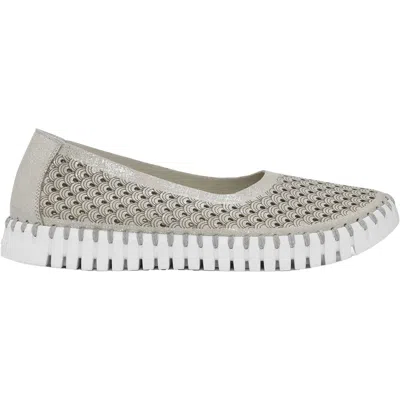 Ilse Jacobsen Women's Tulip Ballet Flat In Silver In Multi