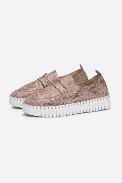 Ilse Jacobsen Women's Tulip Loafer Flat In Adobe Rose