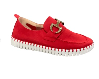 Ilse Jacobsen Women's Tulip Loafer In Deep Red