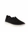 Ilse Jacobsen Tulip 139 Perforated Slip-on Sneaker In Black