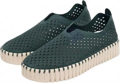 Ilse Jacobsen Women's Tulip Slip On Platform Sneakers In Beetle In Green
