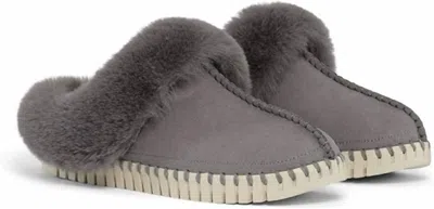 Ilse Jacobsen Women's Tulip Slipper In Dark Shadow In Black