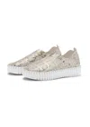 Ilse Jacobsen Women's Tulip Snake Slip On In White Metallic