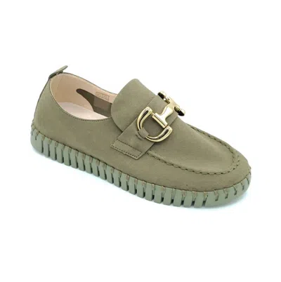 Ilse Jacobsen Women's Tulip U0009 Loafer In Deep Olive In Green