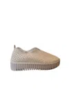 Ilse Jacobsen Women Tulip U0023 Platform Slip On Shoes In White Sparkle