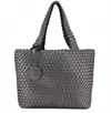 Ilse Jacobsen Women's Woven Vegan Tote In Black Grey In Multi