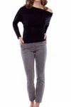 Iltm Demi Solid Top In Black In Black