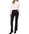 Iltm Skye Pant With Foldover Waistband In Black In Black