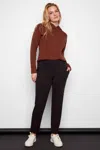 Iltm Hannah Maluba Slim Ankle Pant In Black In Black