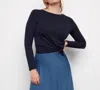 Iltm Juniper Knit Reversible Tee In Navy In Blue