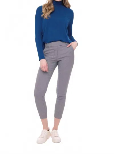 Iltm Mini Check Ankle Trouser Pants In Grey In Gray