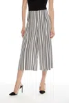 Iltm Monaco Stripe Gaucho In Black/white In Multi