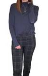 Iltm Morgan Turtle Neck In Navy In Blue